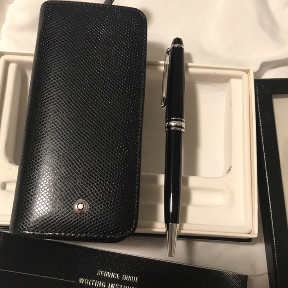 NEW - Mont Blanc Meisterstuck Platinum-coated ball pen - Picture 10 of 10